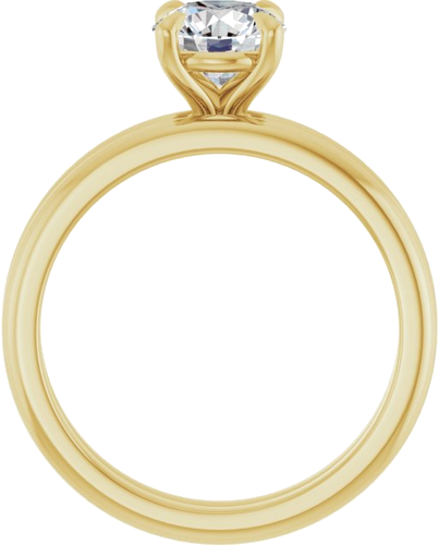 14K Yellow 6.5 mm Round Solitaire Engagement Ring Mounting (7)