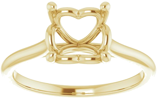 Sužadėtuvių Žiedas „Solitaire“ 14k yellow gold Square 6mm (3)