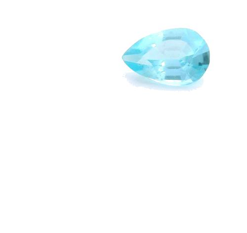 0.42 carat BLUE Pear Apatite (1)