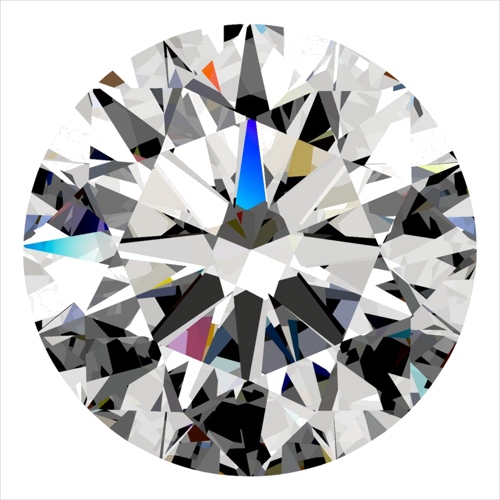 0.3 carat D-VS1 Excellent cut Natūralus Round Deimantas (1)