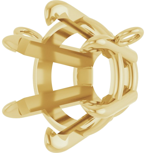 Pakabukas „Solitaire“ 14k yellow gold Round 9.3mm (2)