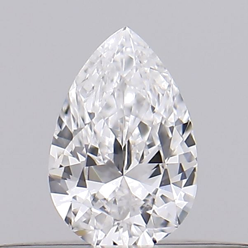 0.18 carat D-VVS2 Natūralus Pear Deimantas (1)