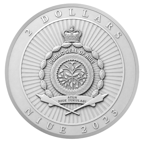1 oz Хиберния 2023 Ниуе сребърна монета (2)