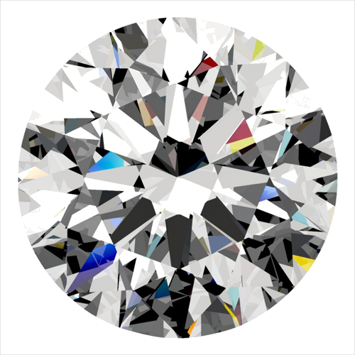 0.3 carat D-VS1 Excellent cut Natūralus Round Deimantas (1)
