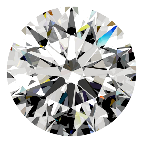 0.36 carat F-VS1 Excellent cut Natūralus Round Deimantas (1)