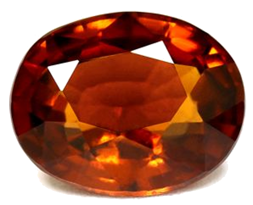 6.51 carat ORANGE Oval Garnet (1)