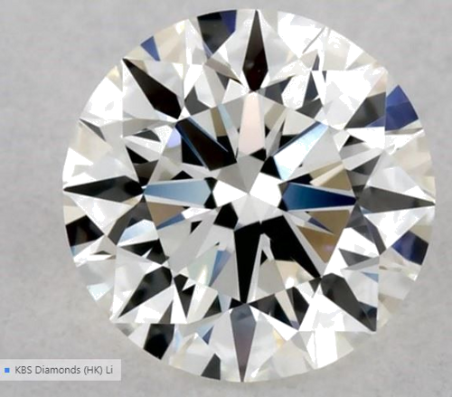 0.54 carat H-VVS2 Excellent cut Natūralus Round Deimantas (1)