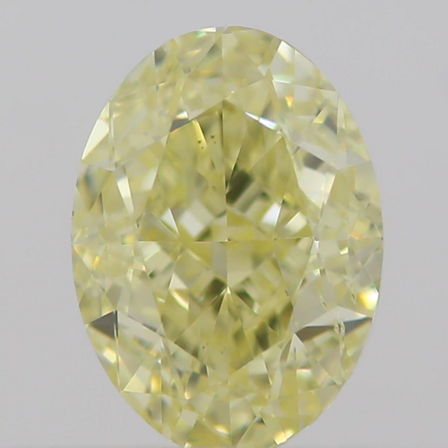 0.5 carat Fancy  Yellow-VS2 Natūralus Oval Deimantas (1)