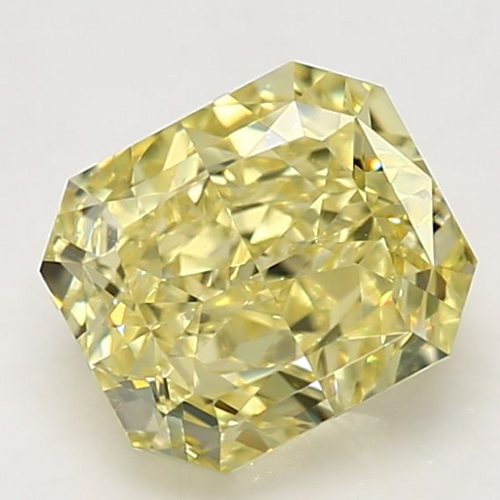 3.16 carat Fancy Yellow-VS1 Natūralus Radiant Deimantas (1)