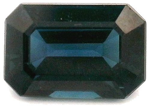 0.8 carat BLUE STEP cut Octagonal Safyras (1)