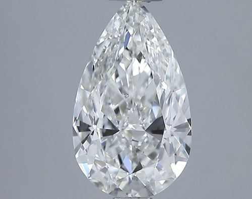 2.01 carat H-SI1 Natūralus Pear Deimantas (1)