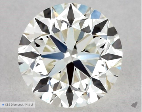 0.5 carat J-VS1 Very Good cut Natūralus Round Deimantas (1)