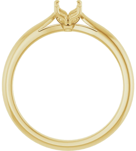 Sužadėtuvių Žiedas „Solitaire“ 585 Geltonojo Aukso Emerald 6mm x 4mm (2)