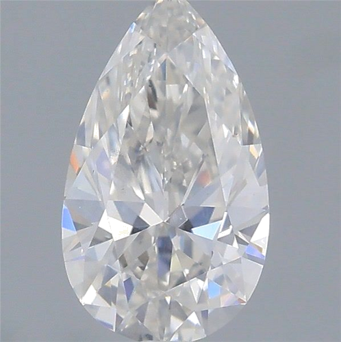 0.5 carat H-SI2 Natūralus Pear Deimantas (1)