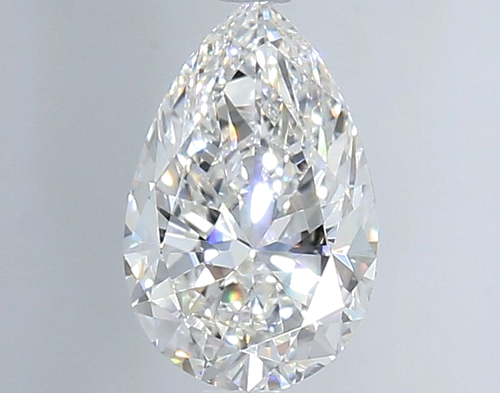1.0 carat F-IF Natūralus Pear Deimantas (1)