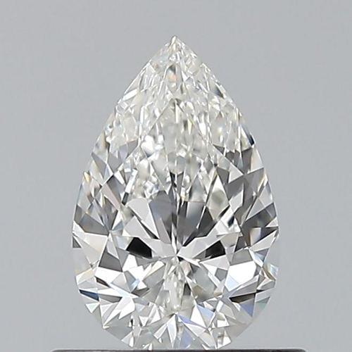 0.6 carat F-IF Natūralus Pear Deimantas (1)
