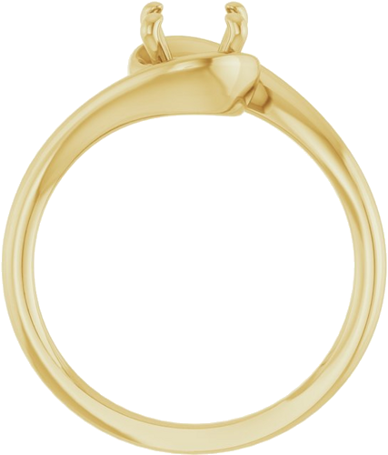 14K Yellow 6.5 mm Round Engagement Ring Mounting (2)