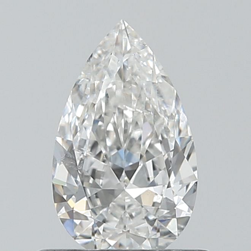 0.5 carat F-SI2 Natūralus Pear Deimantas (1)