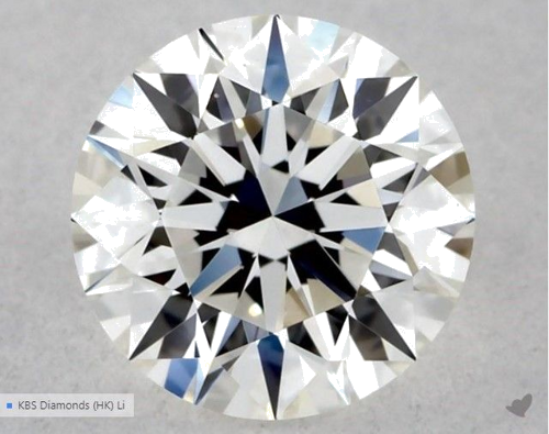 0.53 carat G-VS1 Excellent cut Natūralus Round Deimantas (1)