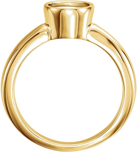 14K Yellow 6.5 mm Round Solitaire Engagement Ring Mounting (2)