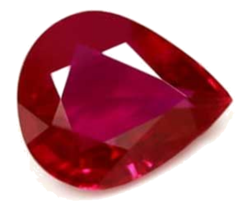 0.61 carat RED Pear Rubinas (1)
