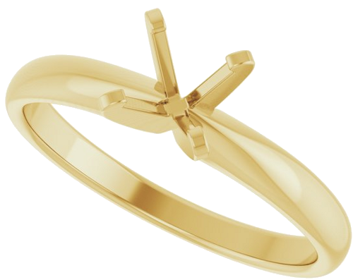 Sužadėtuvių Žiedas „Solitaire“ 14k yellow gold Round 5.5mm (5)