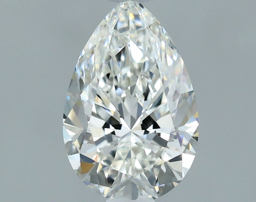 0.51 carat H-VVS1 Natūralus Pear Deimantas (1)