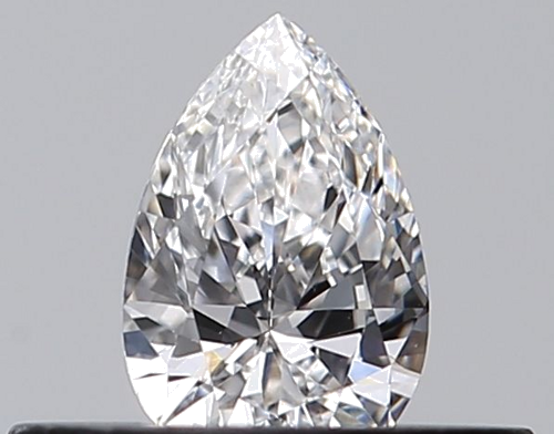 0.23 carat D-VVS2 Natūralus Pear Deimantas (1)
