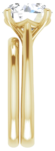 Sužadėtuvių Žiedas „Solitaire“ 14k yellow gold Round 10mm (9)