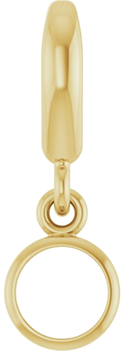 Pakabukas „Bezel-Set Solitaire Charm“ 14k yellow gold Round 4mm (1)