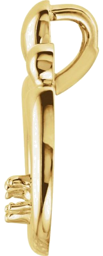 14K Yellow 1-Stone Mother and Child® Family Slide Pendant Mounting (2)