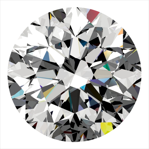 0.3 carat E-VVS2 GD cut Natūralus Round Deimantas (1)