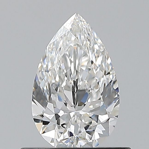 0.58 carat F-VVS2 Natūralus Pear Deimantas (1)