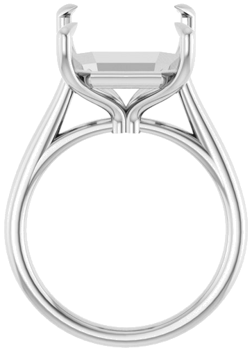 Sužadėtuvių Žiedas „Claw-Pong“ 925 Sidabro Emerald 14mm x 12mm (2)