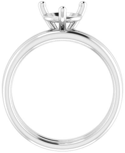 Sužadėtuvių Žiedas „Solitaire“ 14k white gold Round 7.4mm (7)