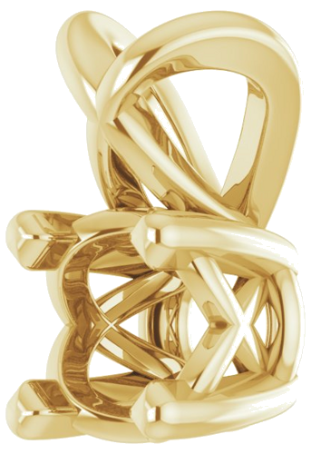 Pakabukas „Solitaire“ 14k yellow gold Round 3.5mm (2)