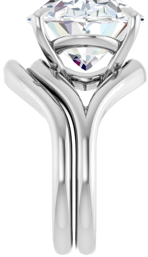 Sužadėtuvių Žiedas „Claw-Prong Solitaire“ 925 Sidabro Oval 18mm x 13mm (9)