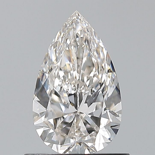 0.7 carat H-VVS2 Natūralus Pear Deimantas (1)