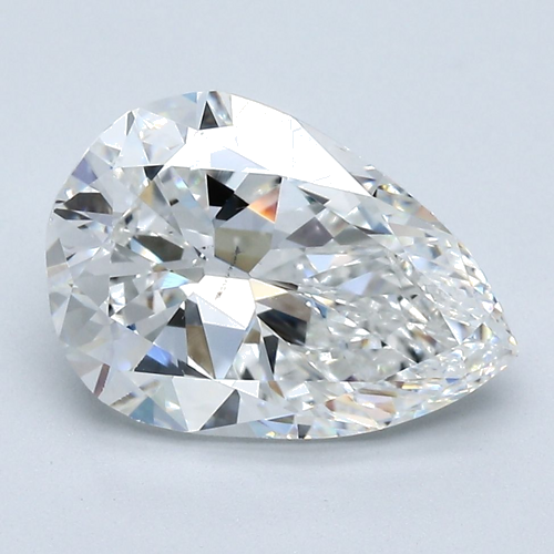 3.03 carat F-SI1 Natūralus Pear Deimantas (1)