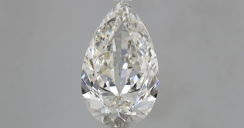 3.55 carat J-SI2 Natūralus Pear Deimantas (1)
