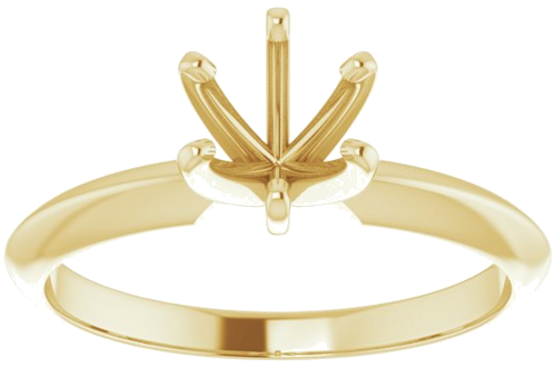 Sužadėtuvių Žiedas „Light Solitaire“ 585 Geltonojo Aukso Round 5.4mm x 5.7mm (3)