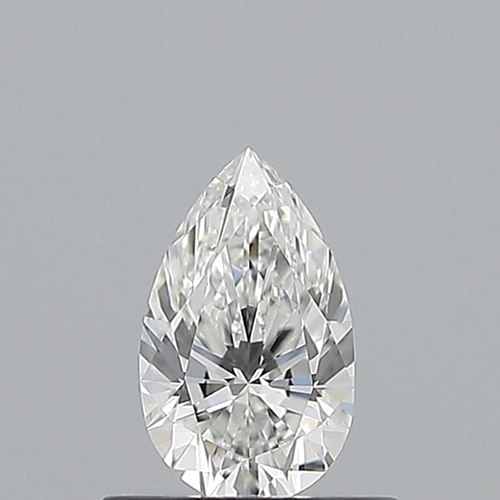0.51 carat F-VVS1 Natūralus Pear Deimantas (1)