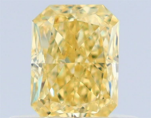 0.52 carat Fancy Yellow-VS1 Natūralus Radiant Deimantas (1)