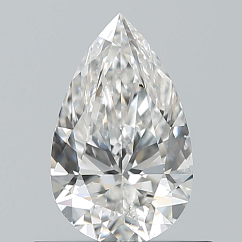 0.6 carat F-SI1 Natūralus Pear Deimantas (1)
