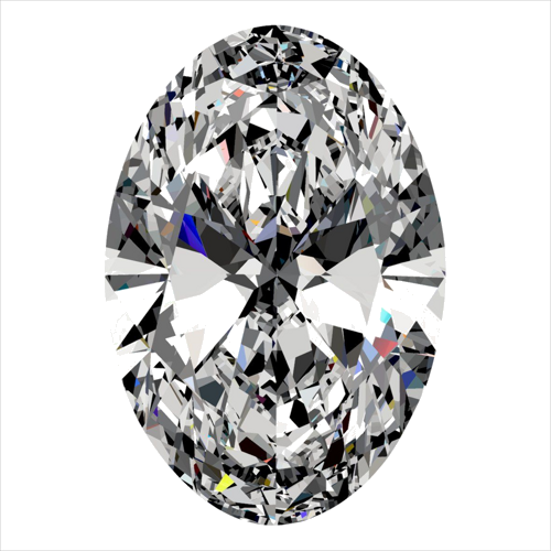 0.54 carat F-SI2 Natūralus Oval Deimantas (1)