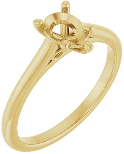 Sužadėtuvių Žiedas „Accented Infinity-Inspired“ 10k yellow gold Pear 7mm x 5mm (1)