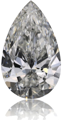 0.42 carat F-SI1 Natūralus Pear Deimantas (1)