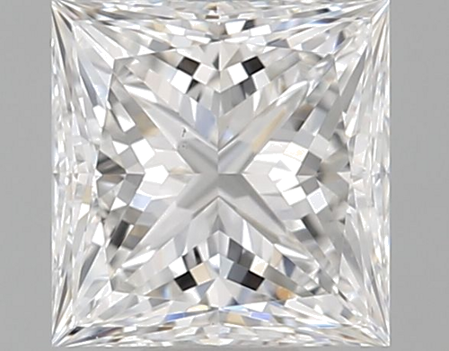 0.6 carat E-VS2 Natūralus Princess Deimantas (1)