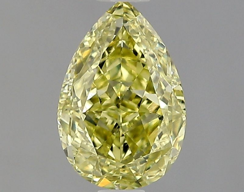 1.01 carat Faint Yellow-VS2 Natūralus Pear Deimantas (1)