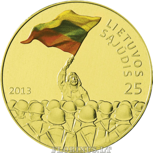 Lithuania 2013 Sajudis 25 litas coin (5)